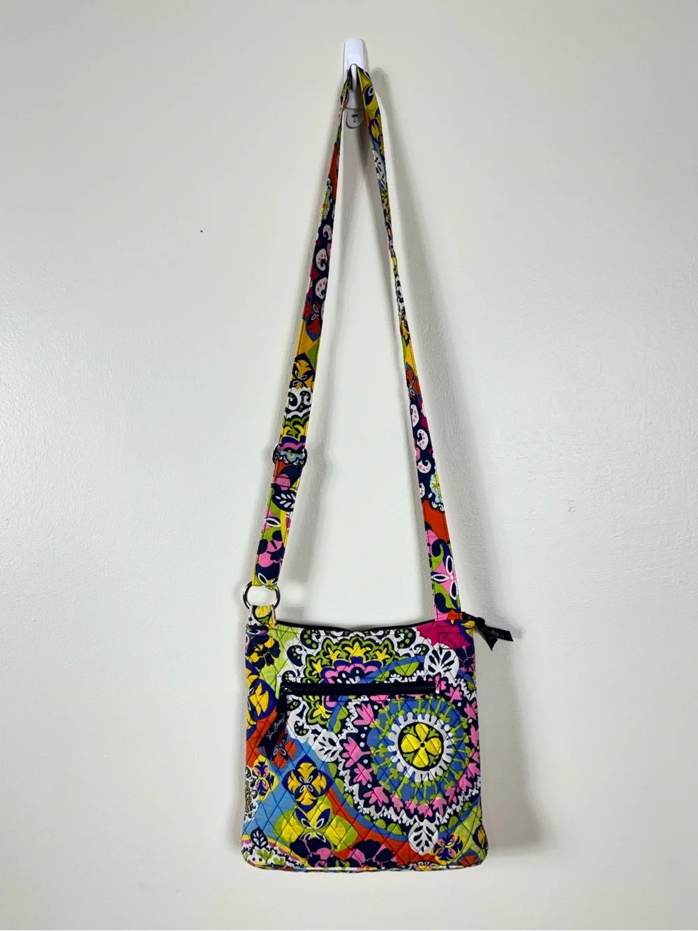Vera Bradley Rio Crossbody Bag Hipster Retired Quilted Cotton Bohemian